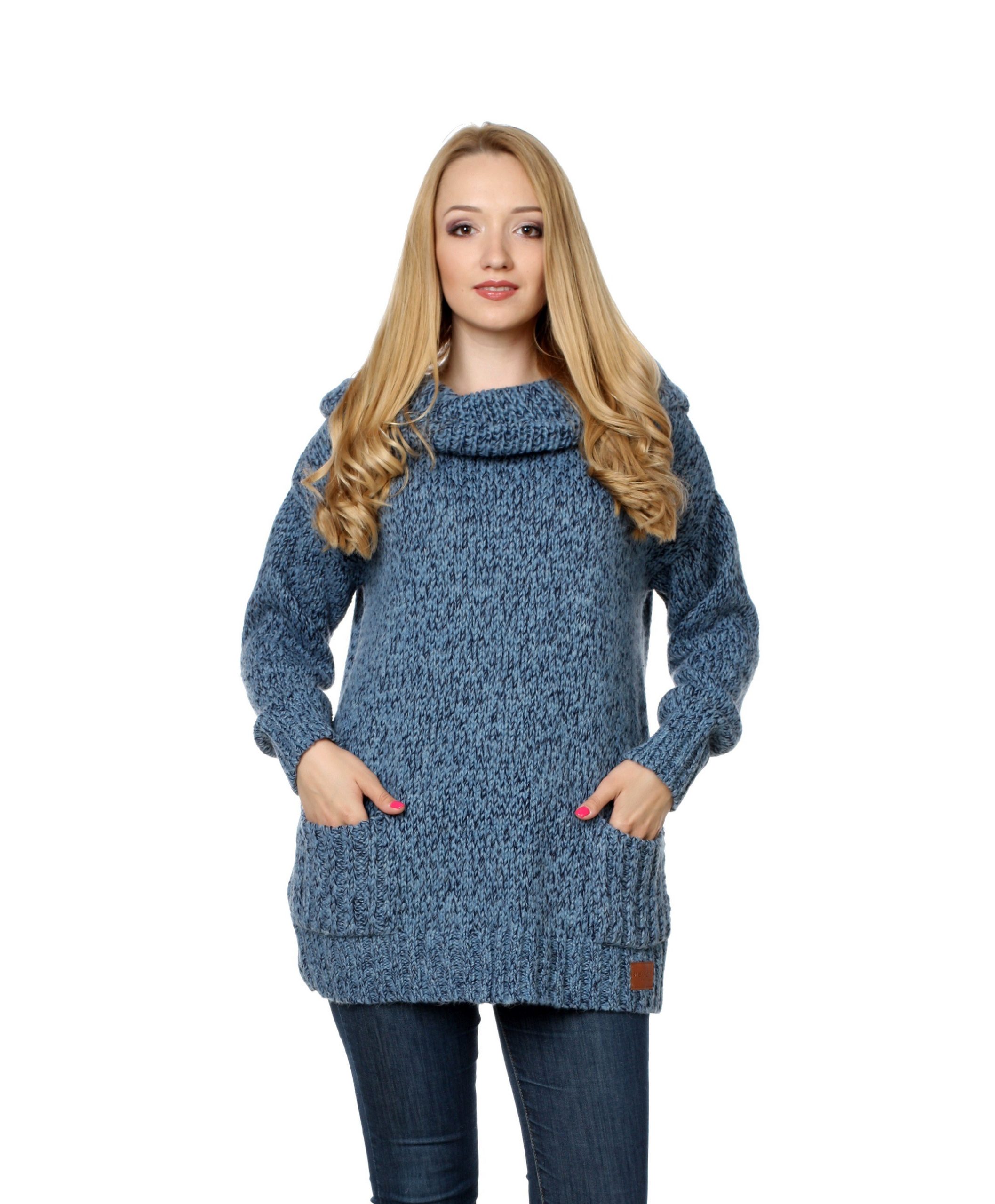 Sweter BELLA błękitny