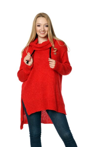 Sweter CHANEL czerwony