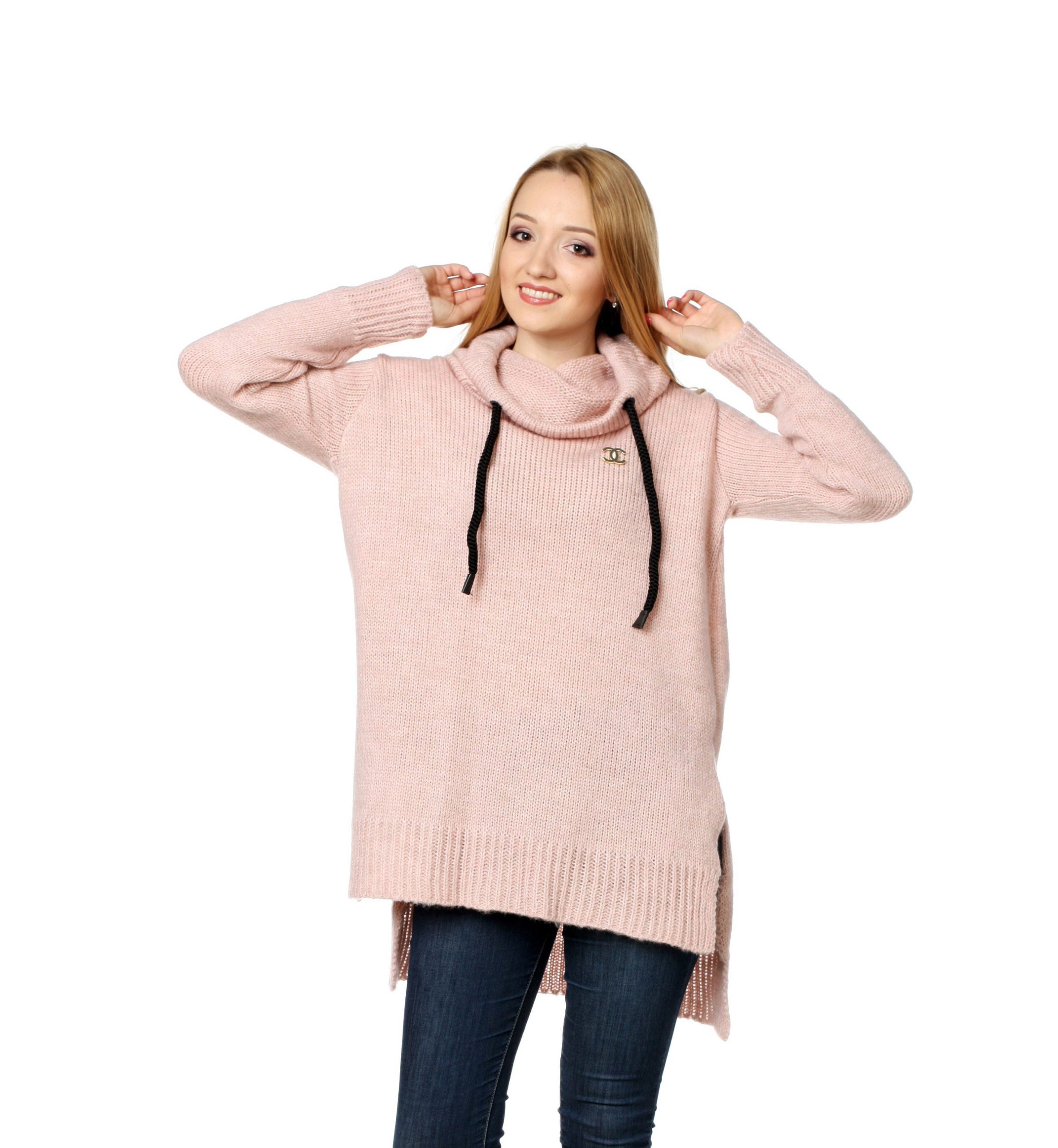 Sweter CHANEL różowy