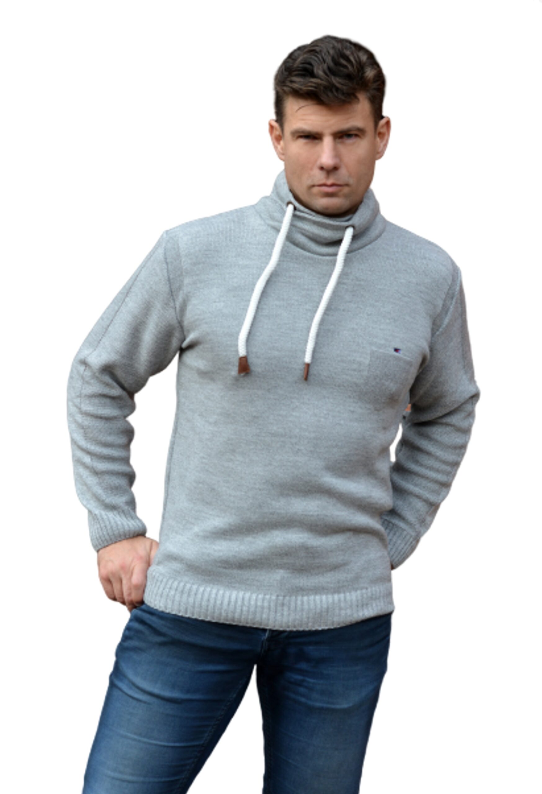 Sweter COLIN jasny szary