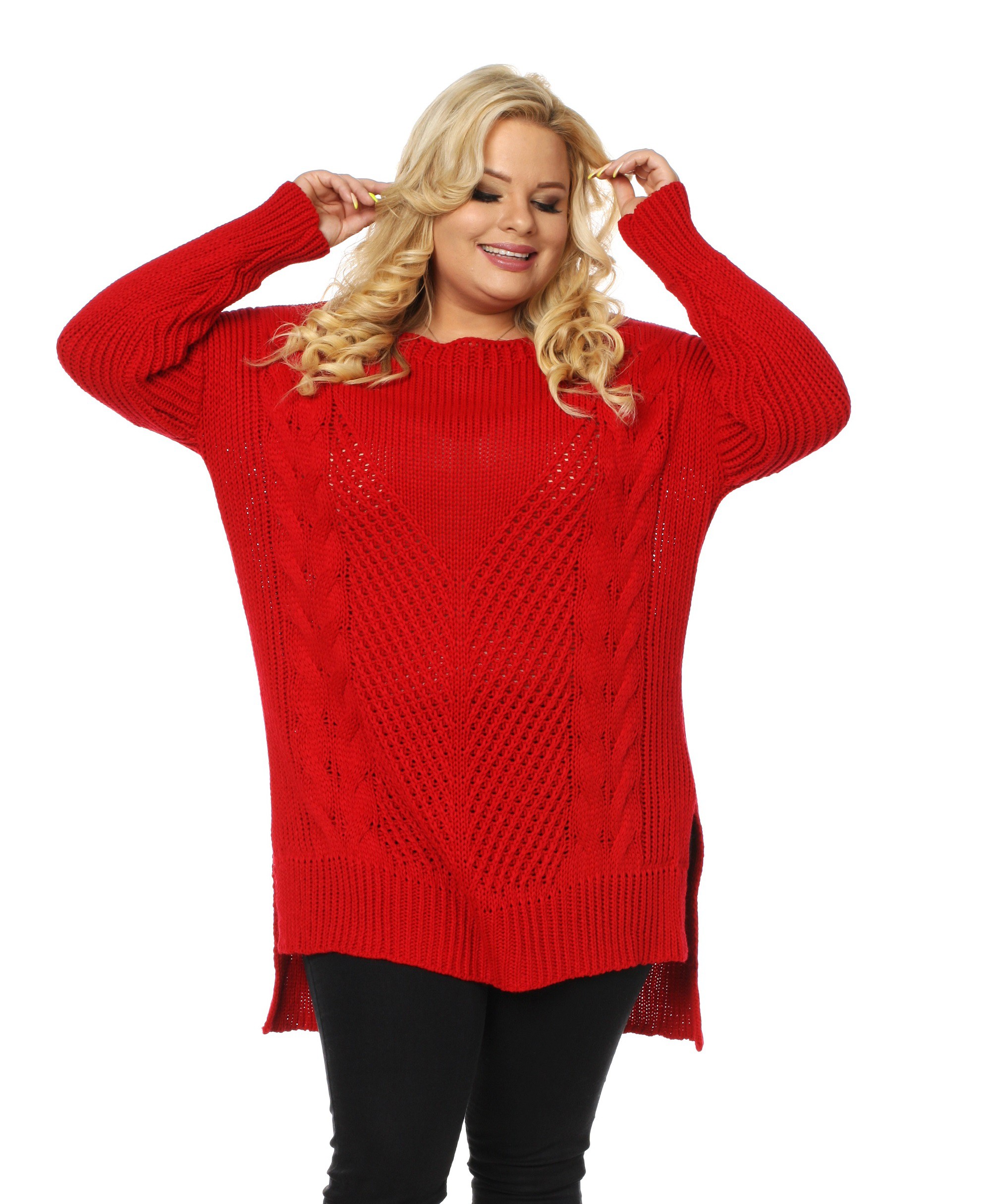 Sweter LUKRECJA czerwony