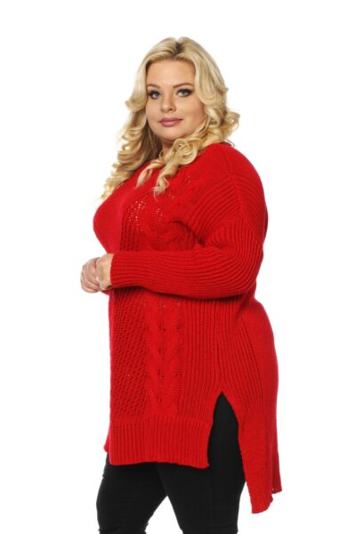 Sweter LUKRECJA czerwony