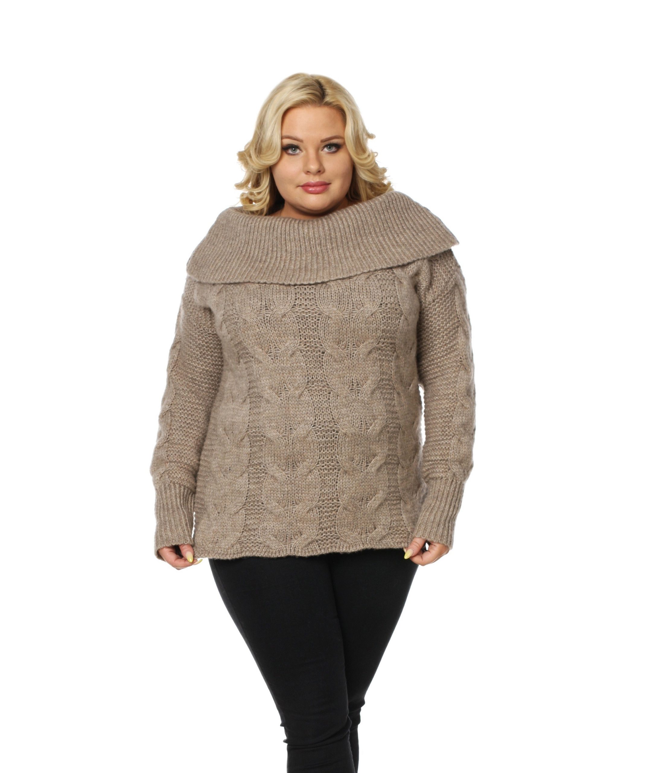 Sweter SISI SIZE beżowy