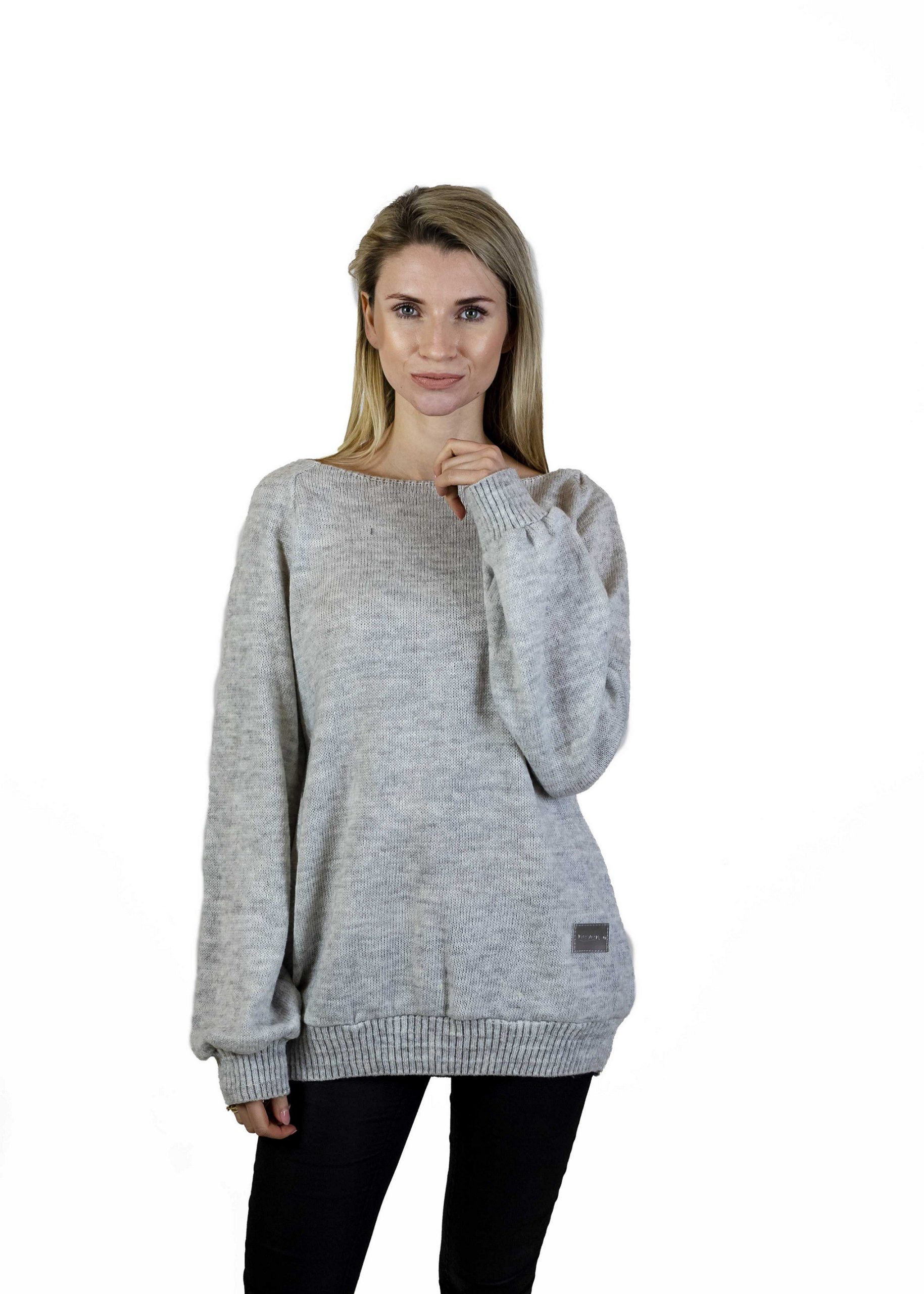 Sweter jasny szary (S10)